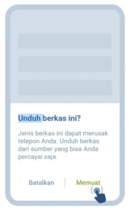 Ketuk tombol “Unduh” untuk mulai